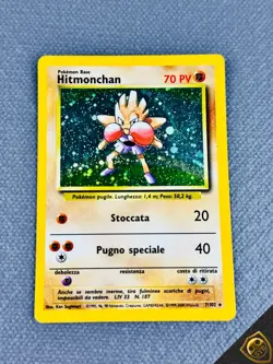 Hitmonchan 7/102 Set Base ITA - Carta Pokemon Rara Holo WOTC - Image 2