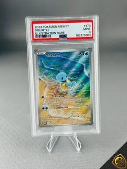 Pokemon Squirtle 170/165 Full Art Alternative ITA PSA 9 - MEW 151 mint - Image 2