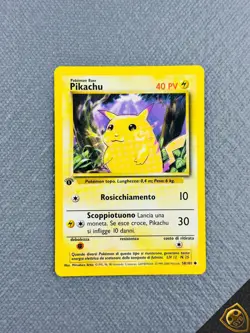 Pokemon Pikachu 58/102 Prima edizione Set Base ITA 1a 1st Italiana - Image 1