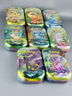 Pokemon Evoluzioni Prismatiche x8 Mini Tin - Sealed ITA - Artset Completo - Image 2