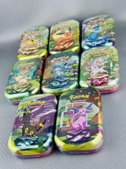 Pokemon Evoluzioni Prismatiche x8 Mini Tin - Sealed ITA - Artset Completo - Image 3