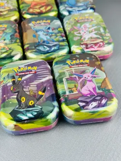 Pokemon Evoluzioni Prismatiche x8 Mini Tin - Sealed ITA - Artset Completo - Image 4
