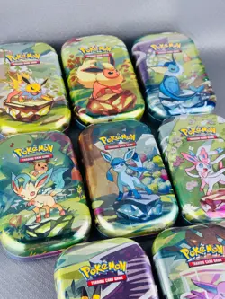 Pokemon Evoluzioni Prismatiche x8 Mini Tin - Sealed ITA - Artset Completo - Image 5
