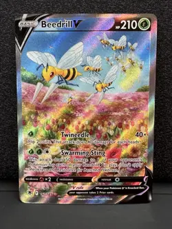 Beedrill V (Alternate Full Art) 161/189 Swsh10: Astral Radiance Holo Pokemon TCG - Image 1