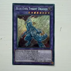 Yu-Gi-Oh! TCG Blue-Eyes Tyrant Dragon 25LP-EN019 Secret Rare Emblazoned - Image 1