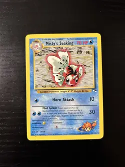 Pokemon TCG Misty's Seaking Gym Heroes Card 55/132 Unlimited Uncommon - Image 1