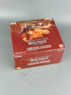 One Piece Op-02 Parmount War Box ENG First Edition 1ed Red Bottom OP02 EMPTY - Image 2