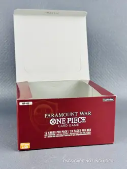 One Piece Op-02 Parmount War Box ENG First Edition 1ed Red Bottom OP02 EMPTY - Image 4