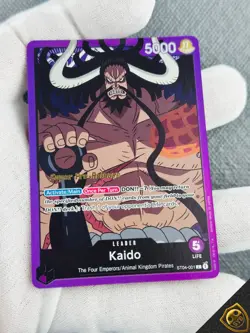 Kaido ST04-001 Leader Super Pre-Release foil One Piece Animal Kingdom ENG - Image 4