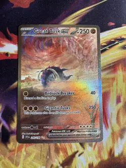 Great Tusk ex 246/198 SV01: Scarlet & Violet Base Set Full Art Secret Rare Card - Image 1