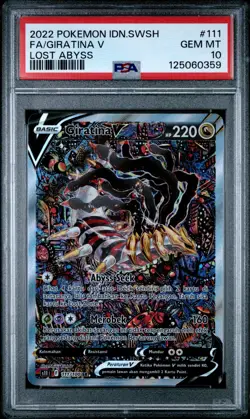 PSA 10 Giratina V 111/100 Lost Abyss SR Alt Art FA Lost Abyss Pokemon Indonesia - Image 1