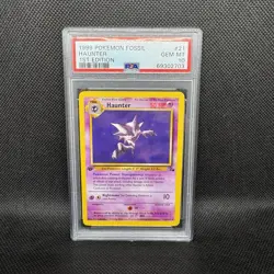 PSA 10 Pokemon Haunter 21/62 1st Edition Fossil Rare Card 1999 English - Image 1