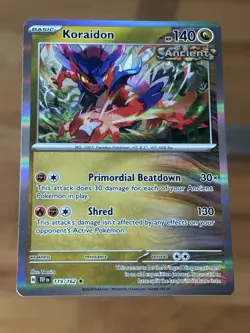 Koraidon - 119/162 - Holo Rare Temporal Forces Pokemon Card - Image 1