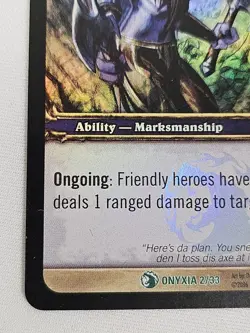 World of Warcraft TCG Coordinated Attack Epic Foil Card WOW CCG Onyxia Lair - Image 3