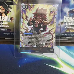 Bandai Dragon Ball Super Card Game Gogeta GT FB09-123 SCR Secret Rare Foil - Image 1
