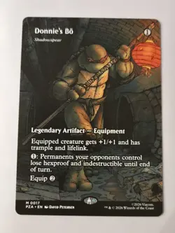 MTG Donnie's Bo as Shadowspear #17 TMNT Near Mint - Image 1