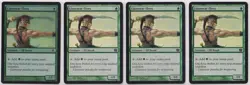 MTG Llanowar Elves 3x 9th Edition 1x 10th Edition all 4 Are Foil (HP) - Image 1