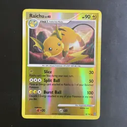 Raichu 8/100 Reverse Holo Diamond & Pearl Stormfront 2008 Pokemon card - Image 1