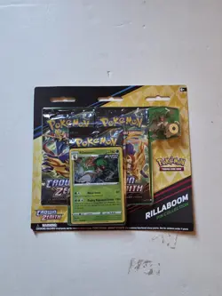 Lot Of 2 Pokemon Crown Zenith Cinderace/ Rillaboom Pin Collection 3 Pack Blister - Image 4