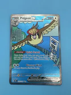 Pokemon TCG Pidgeot ex 225/197 Special Illustration Rare SIR Obsidian Flames NM - Image 3