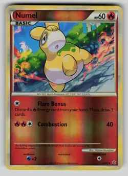Numel 35/95 Uncommon HGSS Unleashed Pokemon Reverse Holo NM - Image 1