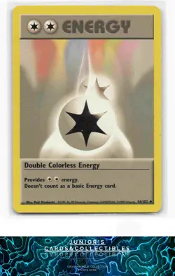 Double Colorless Energy Base Set #096/102 Moderately played - Image 1
