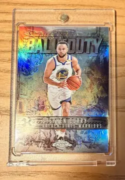 2025-26 NBA Topps Chrome Stephen Curry #BD9 🔥 Ball Of Duty Refractor - Image 1