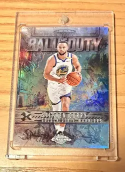 2025-26 NBA Topps Chrome Stephen Curry #BD9 🔥 Ball Of Duty Refractor - Image 3