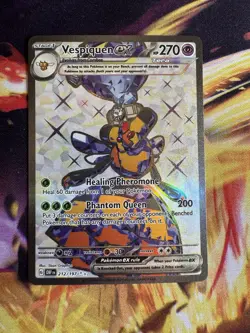 Vespiquen ex 212/197 Full Art Shiny Holo Obsidian Flames Card Pokemon TCG - Image 1