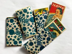 TARZAN "MENKO" VINTAGE 1950's JAPANESE CARDS with package paper lot 12 - Image 3