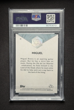 Miguel 💥 PSA 10 GEM MT BASE SET 100-YEAR DIAMOND /100! 2023 Topps Chrome Disney - Image 3
