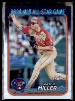 2024 Topps Chrome All Star Game Mason Miller #ASGC23 2 Card Lot - Image 1