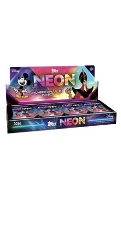 2026 Topps Disney Neon Hobby Box FACTORY SEALED - PRESALE CONFIRMED - Image 1