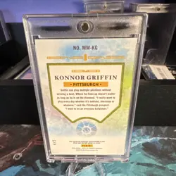 2025 Panini Boys of Summer Patch Konnor Griffin MM-KG Pittsburgh /5 - Image 2