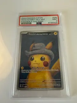 PSA 9 Pikachu With Grey Felt Hat Pokemon Card 085 Van Gogh Museum Promo - Image 1