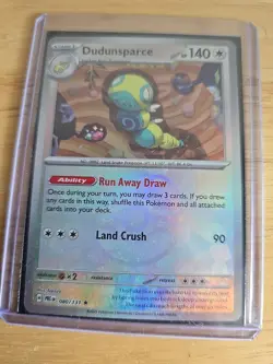 Pokemon Card Dudunsparce 080/131 Prismatic Evolutions MasterBall Holo Rare NM - Image 2