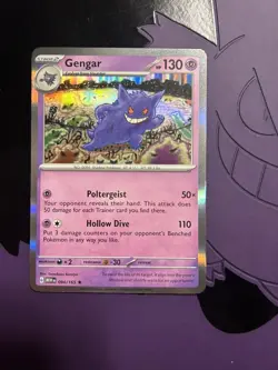 Pokemon Gengar TCG Scarlet & Violet Holo Card 094/165 151 Series - Image 1