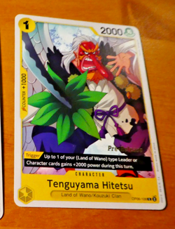 ONE PIECE ENGLISH CARD PRE-RELEASE GAME CARTE Tenguyama Hitetsu OP06-108 MINT - Image 1