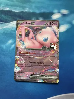 Mew EX 151/165 Play! Pokemon Prize Pack Series 5 League Stamp TCG Card NM - Image 1