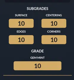 Pokemon Gengar VMAX Fusion Strike TCG Card 271/264 Ace 10 Perfect Subgrade - Image 3