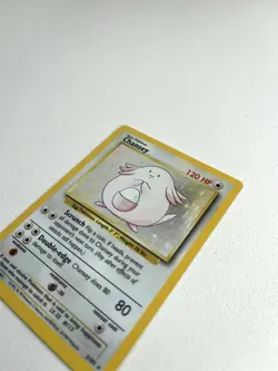 Pokemon TCG Chansey Base Set Holo Rare Card 3/102 LP NM Condition - Image 3