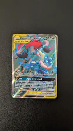Pokemon TCG Greninja & Zoroark GX Card 200/214 Ultra Rare Unbroken Bonds - Image 1