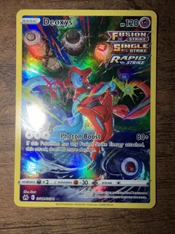 Pokemon Deoxys TCG Holo Rare Card Crown Zenith Galarian Gallery GG12/GG70 - Image 1