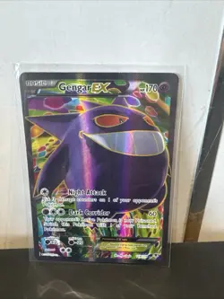 Pokemon Gengar EX TCG Full Art Card 114/119 Phantom Forces - Image 1