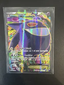 Pokemon Gengar EX TCG Full Art Card 114/119 Phantom Forces - Image 4