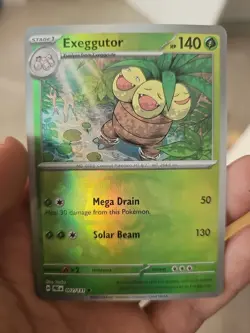 Pokemon Exeggutor TCG Masterball Holo Card Prismatic Evolutions 002/131 - Image 1