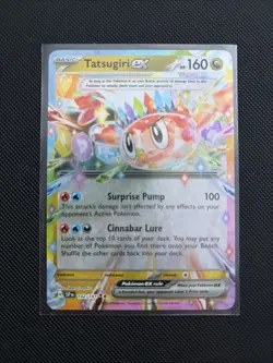 Pokemon TCG Surging Sparks Tatsugiri EX Holo Double Rare Card 142/191 - Image 1