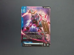 Gundam Card Game Newtype Rising Unicorn Gundam (Destroy Mode) GD01-002 LR - Image 1