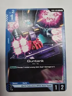 Guntank - Gundam Card Game #GD01-008 - NM / Mint Uncommon Single - Image 1