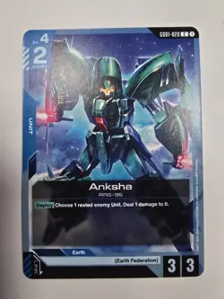 Gundam Card Game Singles GD01-020 C Anksha New Type Rising - Image 1